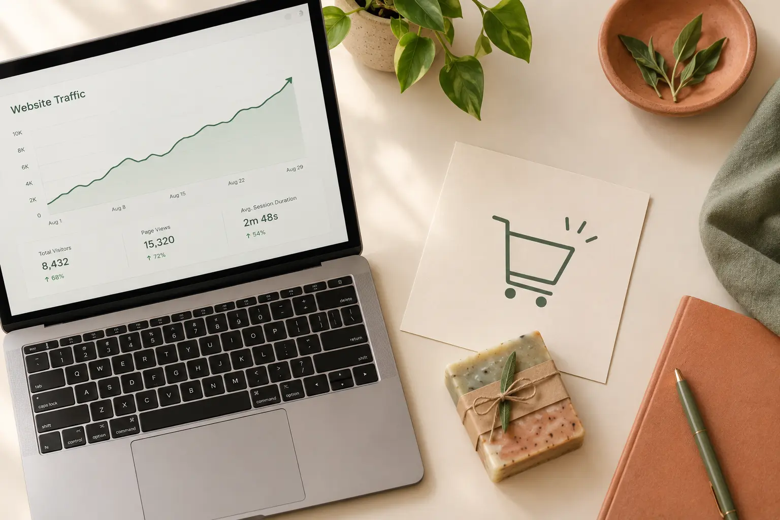 Website traffic without sales problem for skincare brands